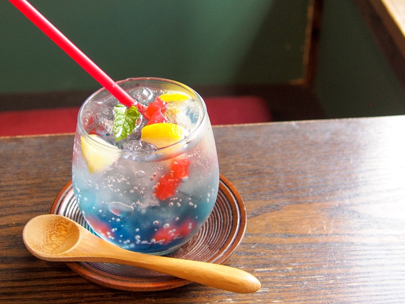 cafe太陽ノ塔 別館の金魚ゼリーソーダ